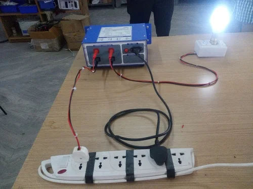 Connection diagram of 5 Watt led bulb with testing equipment